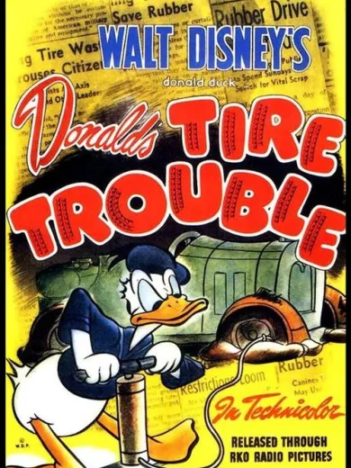 Ο Ντόναλντ και το Σκασμένο Λάστιχο / Donald’s Tire Trouble