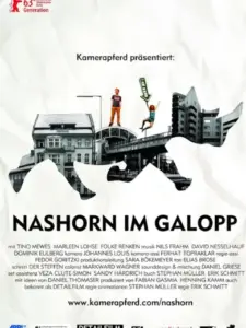 Nashorn im Galopp