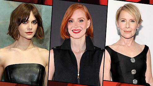 The Retrievals – official Netflix Tudum announcement image showing Jessica Chastain, Emilia Jones and Amy Ryan